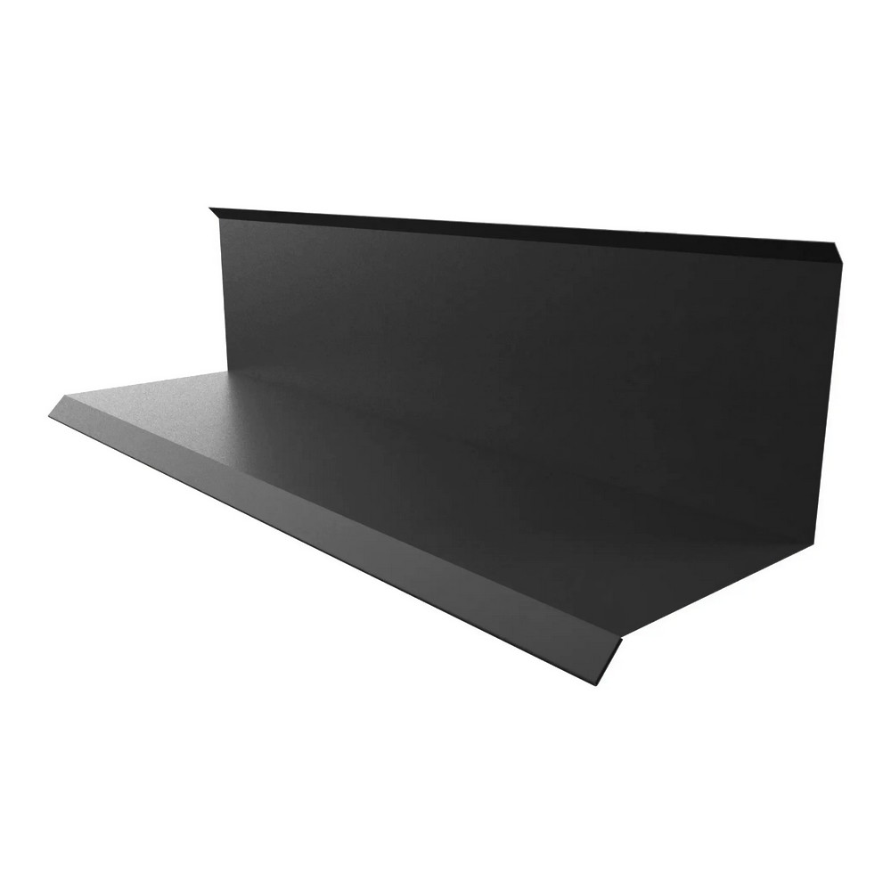 Wandanschlussblech in Anthrazit RAL7016 mit Tropfkante